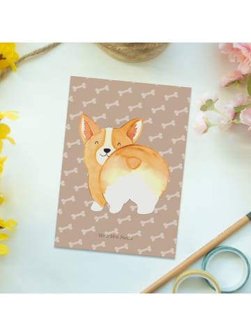 Mr. & Mrs. Panda Grußkarte Corgi Po ohne Spruch in Hundeglück