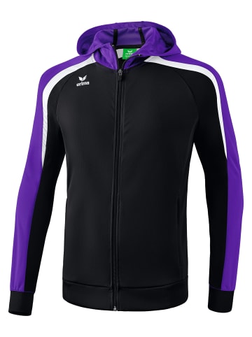 erima Liga 2.0 Trainingsjacke mit Kapuze in schwarz/violet/weiss