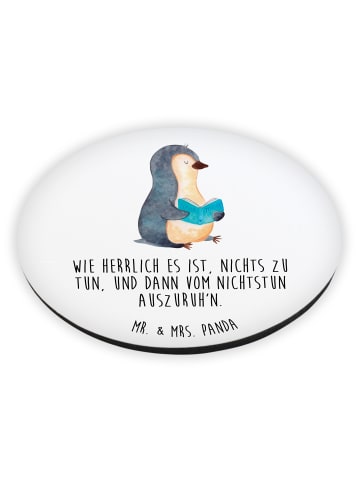Mr. & Mrs. Panda Büromagnete Pinguin Buch mit Spruch in Weiß