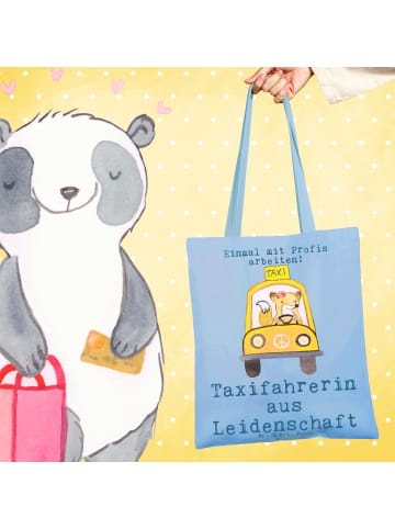 Mr. & Mrs. Panda Shopper Taxifahrerin Leidenschaft mit Spruch in Sky Blue
