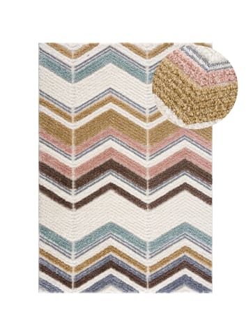 payé Teppich Hochflor Multicolor Nara