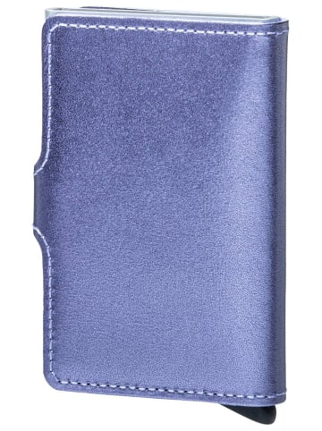 Secrid Geldbörse Miniwallet Metallic in Metallic Lila-Silver