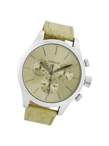 Oozoo Analog-Armbanduhr Oozoo Timepieces beige groß (ca. 45mm)