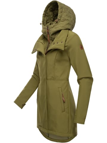 ragwear Softshellmantel Ybela in Light Olive23