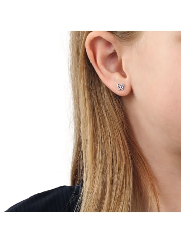 Tom Tailor Ohrstecker Silber 925, rhodiniert in silber
