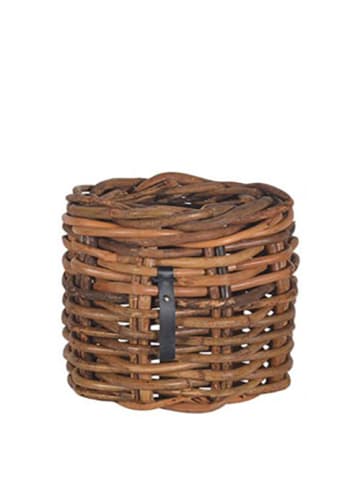 A2Living Rattan Korb MINI Rund Niedrig 32x24