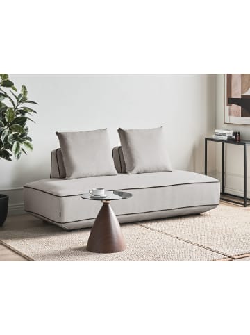 Beliani Chaiselongue SEILLANS in Grau - (W) 194 x (H) 94 x (L) 97 cm symmetrisch
