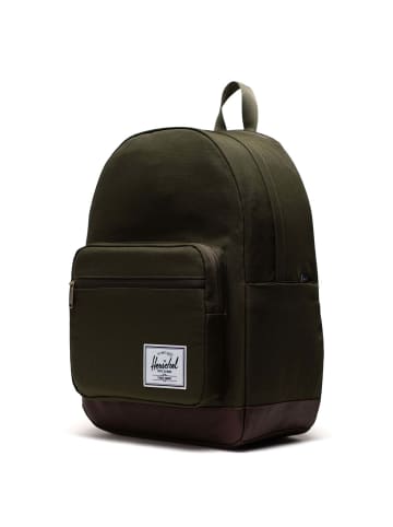 Herschel Pop Quiz - Rucksack 16" 44 cm (black/tan) in ivy green/chicory coffee