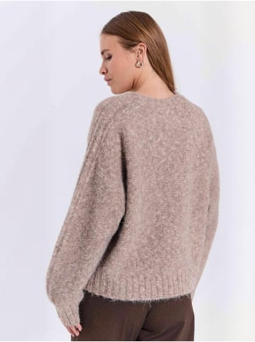 Norr Pullover Lillen in Brown Melange