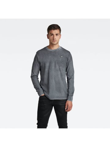 G-Star Raw Langarmshirt in dk black spray outside