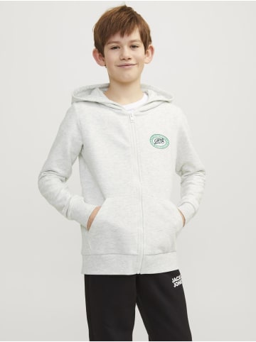 JACK & JONES Junior Kapuzenjacke in White Melange