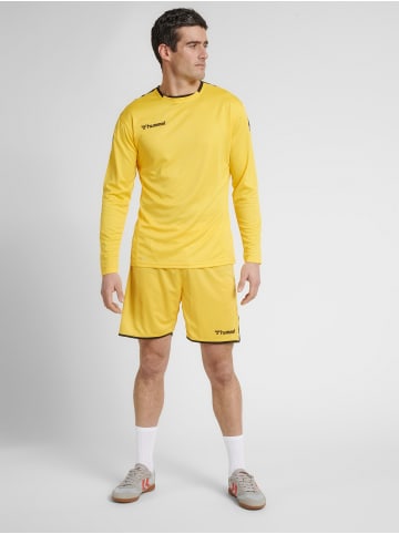 Hummel T-Shirt Hmlauthentic Herren in SPORTS YELLOW/BLACK