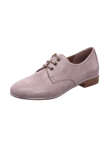 Everybody Damenschnürrschuhe halb glatte-oder Ledersohle bis 25 mm  in  Beige