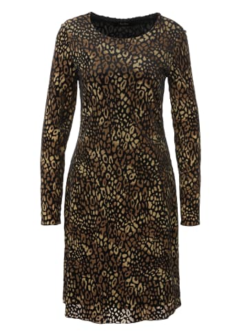 Aniston CASUAL Minikleid in schwarz-braun-beige