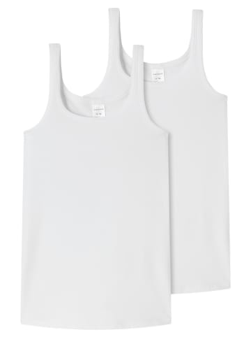Schiesser Unterhemd / Top Teens Girls 95/5 Organic Cotton in Weiß