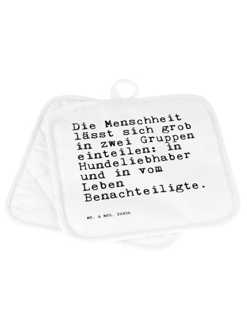 Mr. & Mrs. Panda Topfuntersetzer Die Menschheit lässt sich... mi... in Weiß