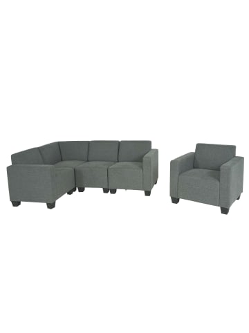 MCW Modular Couch-Garnitur Moncalieri 4-1, Grau