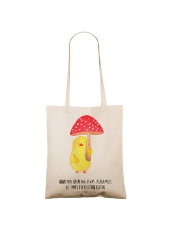Mr. & Mrs. Panda Shopper Küken Fliegenpilz mit Spruch in Creme