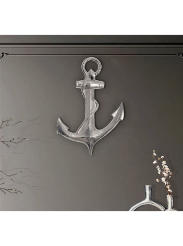 FineBuy Wanddekoration in Silber / Aluminium / 47x4x70