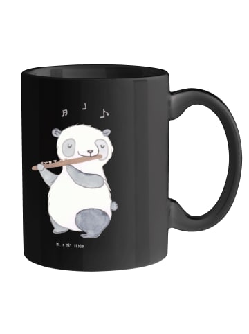 Mr. & Mrs. Panda hochwertige tasse Flöte Leben mit Spruch in Schwarz