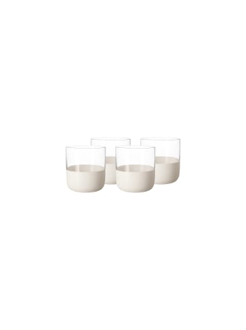 Villeroy & Boch 4er Set Shotgläser Manufacture Rock 80 ml in weiß-transparent