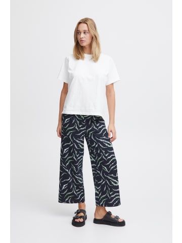 ICHI IHKATE PRINT PA23 regular fit in Total Eclipse Zebra Flower aop