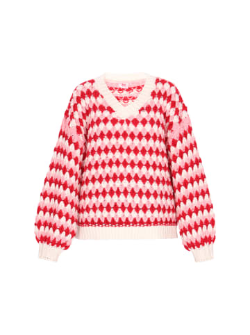 myMo Sweater in red multicolor