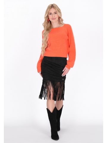 IZIA Women Sweater in orange