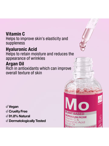 Dr Botanicals 2tlg Set. Set Marokkanische Rose Gesichtsöl, je 30ml 