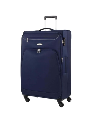D&N Travel Line 6404 - 4-Rollen-Trolley L 78 cm (blau) in blau