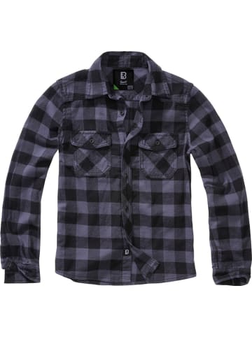 Brandit Hemd "Kids Check Shirt Long Sleeve" in Schwarz