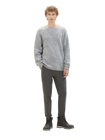 TOM TAILOR Denim Stoffhose / Chino RELAXED TAPERED CHINO comfort/relaxed in Grau