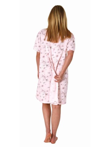 NORMANN Pflegenachthemd kurzarm Rückenteil offen - 73971 in rose