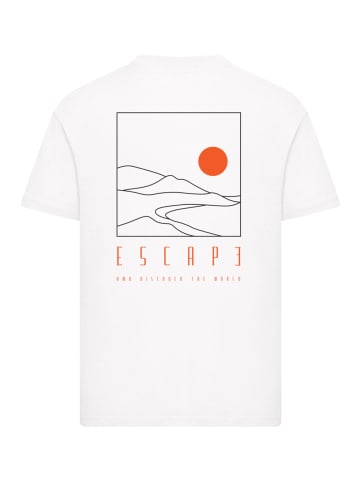 F4NT4STIC T-Shirt Escape Discover the World Landscape in weiß