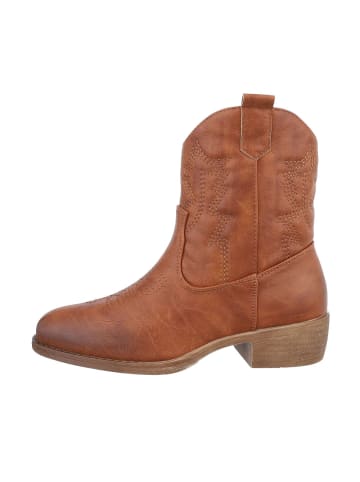 Ital-Design Stiefelette in Camel