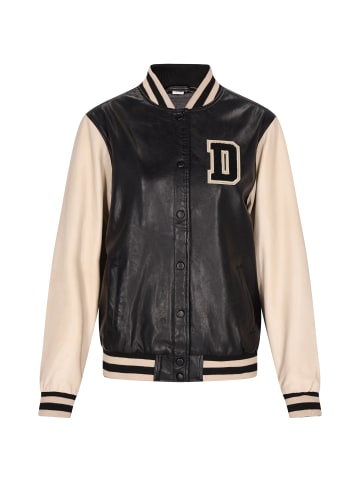 DreiMaster Vintage Damen Jacke in Schwarz Wollweiss