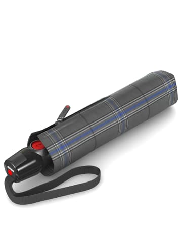Knirps T.200 M Duomatic - Taschenschirm Regenschirm (sound moon) in check grey