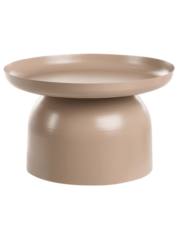 Beliani Couchtisch TORRENS in Beige - (W) 60 x (H) 36 x (L) 60 cm