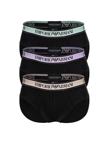 Emporio Armani Slip 3er Pack in Schwarz