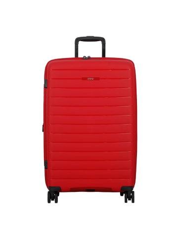 Jump Striper 4 Rollen Trolley 68 cm mit Dehnfalte in red