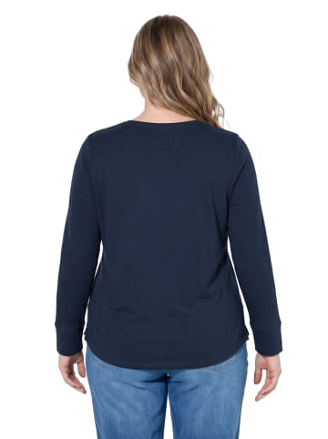 Ulla Popken Langarmshirt in marine