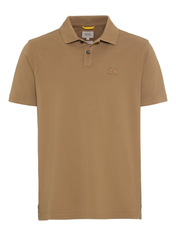 Camel Active Piqué Poloshirt aus reiner Baumwolle in Braun