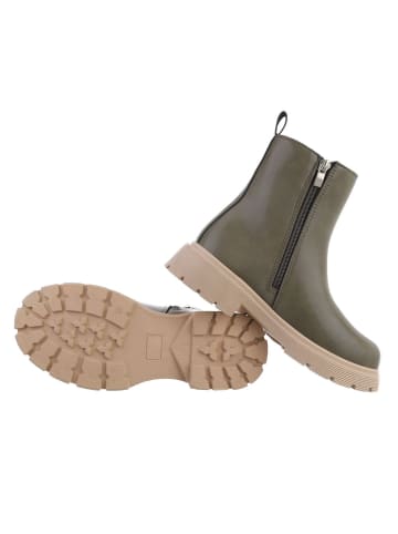 Ital-Design Stiefelette in Olive