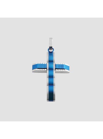 Adeliás Unisex Anhänger – Kreuz Kreuzanhänger aus Edelstahl in silber