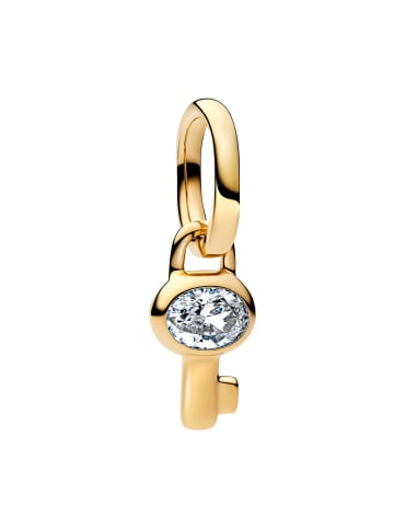 Pandora Mini Charm-Anhänger Schlüssel Goldfarben