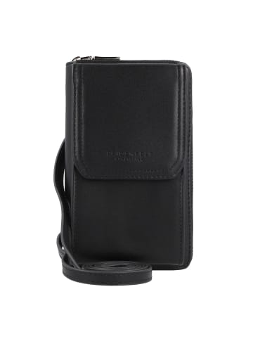 Seidenfelt Sanna Handytasche 11 cm in black-silver