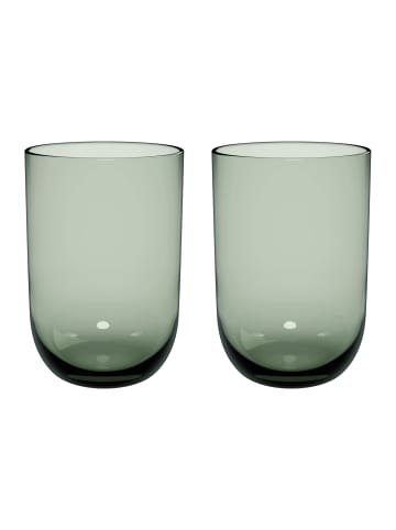 like. by Villeroy & Boch 2er Set Longdrinkbecher Like Glass in – 385 ml in Sage