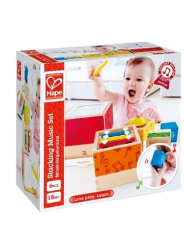 Toynamics Europe Spielzeug - Hape Musik-Stapelwürfel