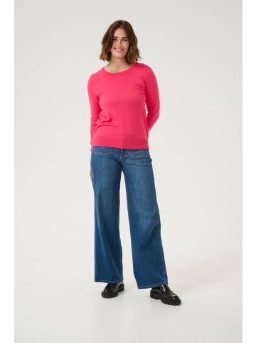 Kaffe Strickpullover KAlizza in Raspberry