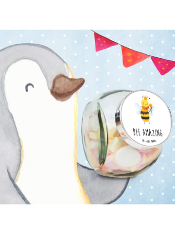 Mr. & Mrs. Panda Kaffeedose Biene König mit Spruch in Weiß